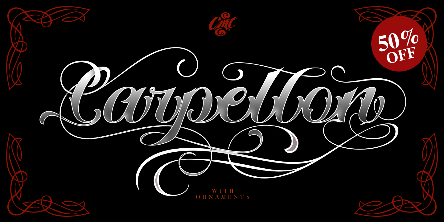 Пример шрифта Carpellon #6